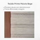 Persiana Zebra Prime 140larg X 160alt Mescla Bege