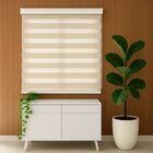 Persiana Zebra Prime 140larg X 160alt Mescla Bege