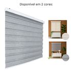 Persiana Zebra Prime 140larg X 160alt Mescla Cinza