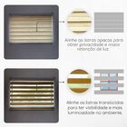 Persiana Zebra Prime 160larg X 160alt Mescla Bege