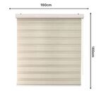 Persiana Zebra Prime 160larg X 160alt Mescla Bege