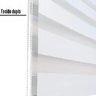 Persiana Zebra Semi Blackout 120larg X 150alt Branca Gelo - P