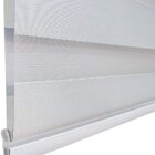 Persiana Zebra Semi Blackout 120larg X 150alt Cinza - Pronta