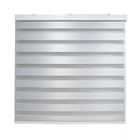 Persiana Zebra Semi Blackout 120larg X 220alt Cinza - Pronta