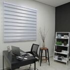 Persiana Zebra Semi Blackout 160larg X 150alt Branca Gelo - P