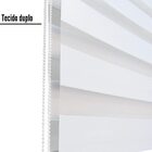 Persiana Zebra Semi Blackout 160larg X 150alt Branca Gelo - P