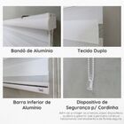 Persiana Zebra Smart 38mm Motorizável 140larg X160alt Branca