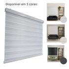 Persiana Zebra Smart 38mm Motorizável 140larg X160alt Branca