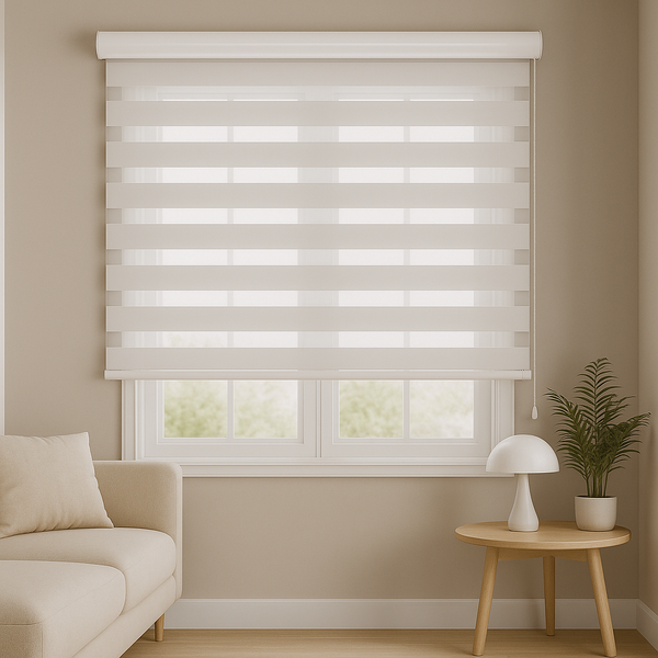 Persiana Zebra Smart 38mm Motorizável 140larg X160alt Branca