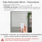 Persiana Zebra Smart 38mm Motorizável 160larg X160alt Linho C