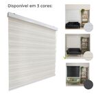Persiana Zebra Smart 38mm Motorizável 160larg X160alt Linho C