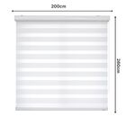 Persiana Zebra Smart 38mm Motorizável 200larg X260alt Branca