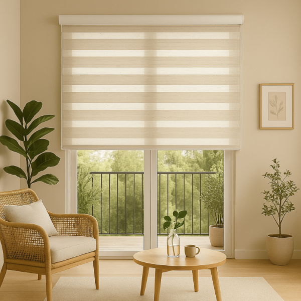 Persiana Zebra Smart 38mm Motorizável 200larg X260alt Linho C