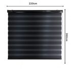 Persiana Zebra Smart 38mm Motorizável 220larg X 260alt Preta