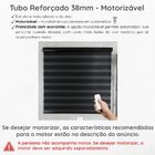 Persiana Zebra Smart 38mm Motorizável 220larg X 260alt Preta