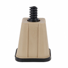 Pés para Eletrodoméstico com Rodízio com Pino 350kg Plástico sem Freio 75x82cm Bege