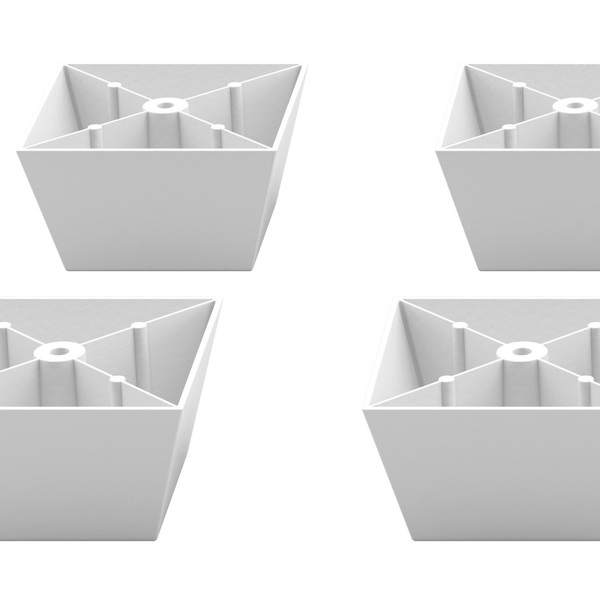 Pés Para Guarda Roupas Qualitá 2 Portas Belmax Branco