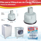 Pés Para Máquina De Lavar Roupas (redondo Grande) Quality Bra