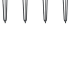 Pés Para Mesas Cor Preta - 04 Un Hairpin Legs De Ferro 74cm A