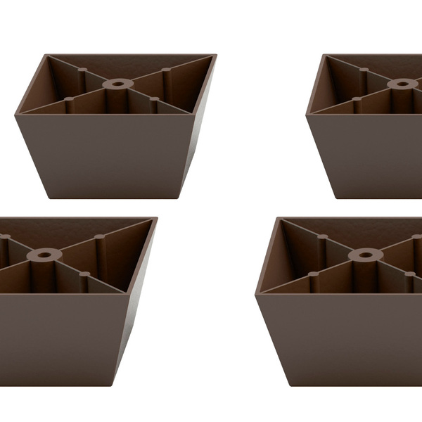 Pés Para Móveis Belmax - Kit 4 Pés Marrom