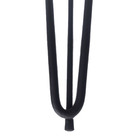Pés Para Móveis Cor Preta - 04 Un Hairpin Legs De Ferro 41cm