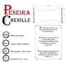Peseira De Chenille Mostarda (70cm X 260cm)