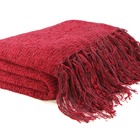 Peseira De Chenille Vinho (70cm X 260cm)