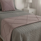 Peseira Drapeada Veludo Luxo 1,60x0,50m Dupla Face cama Solte