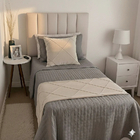 Peseira Drapeada Veludo Luxo 1,60x0,50m Dupla Face cama Solte