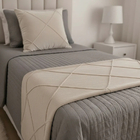 Peseira Drapeada Veludo Luxo 1,60x0,50m Dupla Face cama Solte