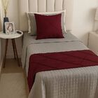 Peseira Drapeada Veludo Luxo 1,60x0,50m Dupla Face cama Solte