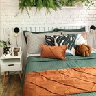 Peseira Drapeada Veludo Luxo 2,15x0,50m Dupla Face cama Casal