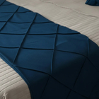 Peseira Drapeada Veludo Luxo 2,90x0,50m Dupla Face cama King