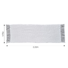 Peseira Eterna Algodão Bege 70x200cm Guaratinguetá