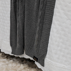 Peseira Manta Tricot Ermont Casal 70x220cm - Kacyumara Chumbo