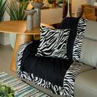 Peseira Patricia 70x240cm Casa De Core Preto/branco