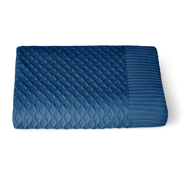 Peseira Tricô 0 70 X 2 20 Azul By The Bed