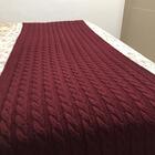 Peseira Tricot Clássico Bordô Borgonha C 1,80x60 Paloma Home