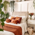 Peseira Tricot Wrin Terracota - Cama Casal