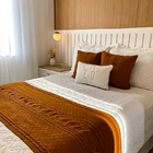 Peseira Tricot Wrin Terracota - Cama King