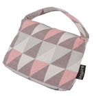 Peso de Porta Bolsa 1,1kg Jacquard Rosa 14x11cm