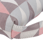 Peso de Porta Bolsa 1,1kg Jacquard Rosa 14x11cm