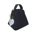 Peso de Porta Coração e Botões Preto e Marrom 1,15kg