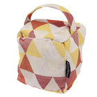 Peso de Porta Cubo 1,5kg Jacquard Laranja 11x11cm