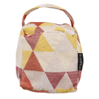 Peso de Porta Cubo 1,5kg Jacquard Laranja 11x11cm