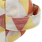 Peso de Porta Cubo 1,5kg Jacquard Laranja 11x11cm