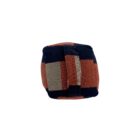 Peso de Porta Cubo Laranja Jacquard 12x12cm 1,1Kg