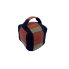 Peso de Porta Cubo Laranja Jacquard 12x12cm 1,1Kg