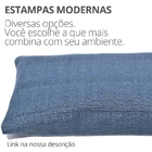 Peso De Porta Decorativo Almofada 1kg Estampa Oceano Azul