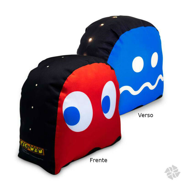 Peso De Porta Fantasma Vermelho Com Led Pac-man